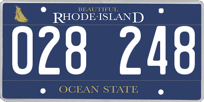 RI license plate 028248