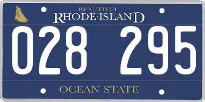 RI license plate 028295