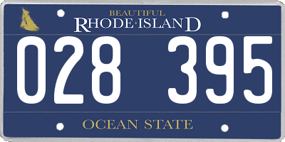 RI license plate 028395