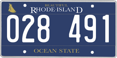 RI license plate 028491