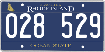 RI license plate 028529