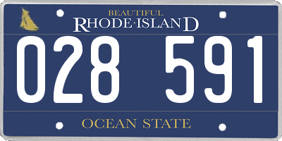 RI license plate 028591