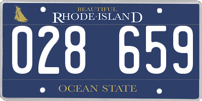 RI license plate 028659