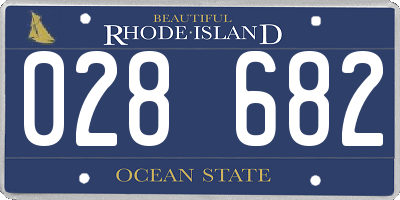 RI license plate 028682