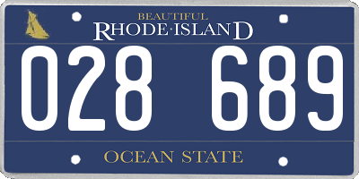 RI license plate 028689