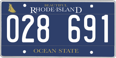 RI license plate 028691