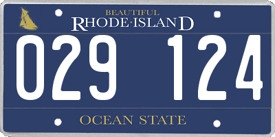 RI license plate 029124