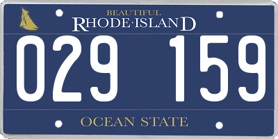 RI license plate 029159