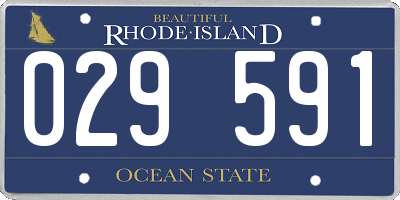 RI license plate 029591