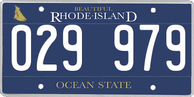 RI license plate 029979