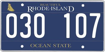 RI license plate 030107