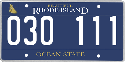 RI license plate 030111
