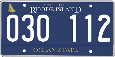 RI license plate 030112