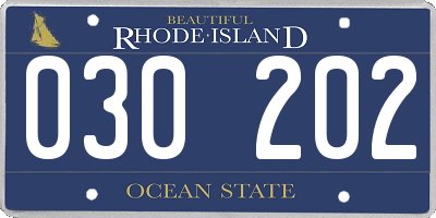 RI license plate 030202