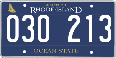 RI license plate 030213