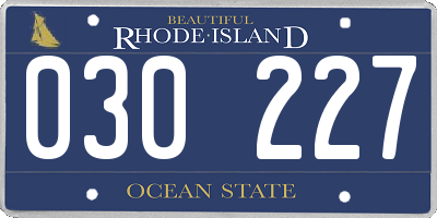 RI license plate 030227