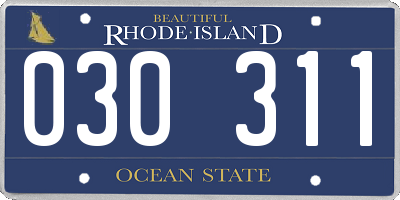 RI license plate 030311