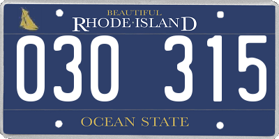 RI license plate 030315