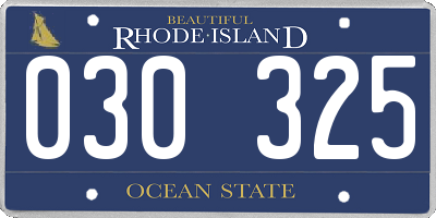 RI license plate 030325