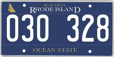 RI license plate 030328