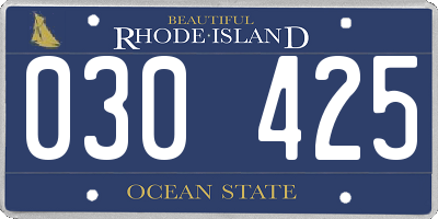 RI license plate 030425