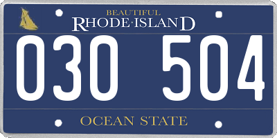RI license plate 030504