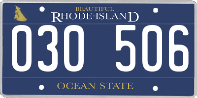 RI license plate 030506