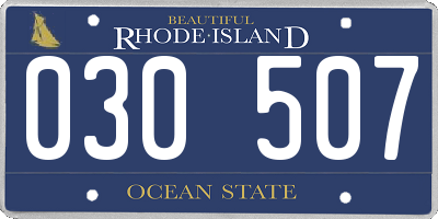 RI license plate 030507