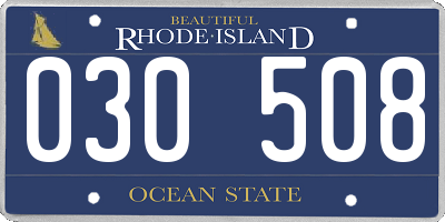RI license plate 030508