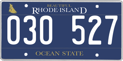RI license plate 030527