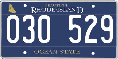RI license plate 030529