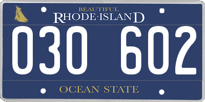 RI license plate 030602