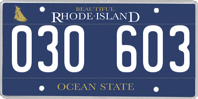 RI license plate 030603