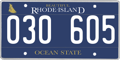 RI license plate 030605