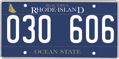 RI license plate 030606