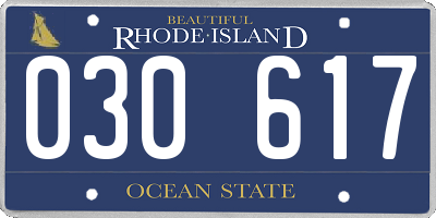 RI license plate 030617