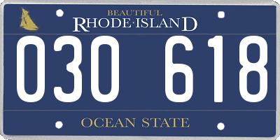 RI license plate 030618
