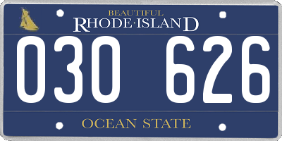 RI license plate 030626