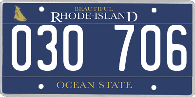 RI license plate 030706