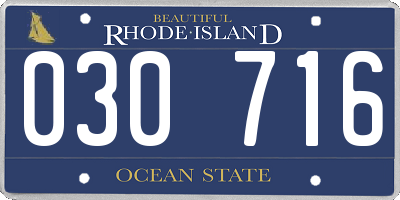 RI license plate 030716