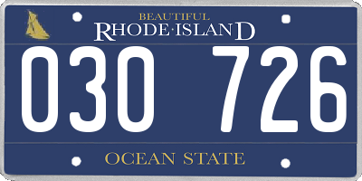 RI license plate 030726