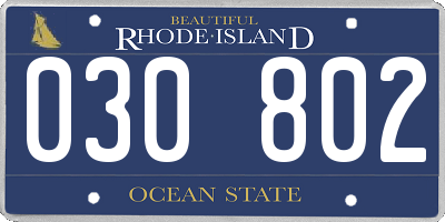 RI license plate 030802