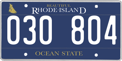 RI license plate 030804