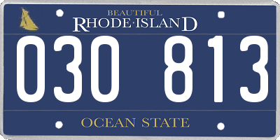 RI license plate 030813