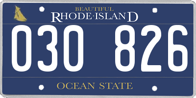 RI license plate 030826