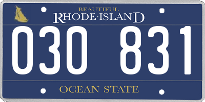 RI license plate 030831