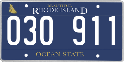 RI license plate 030911