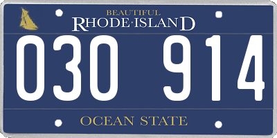 RI license plate 030914