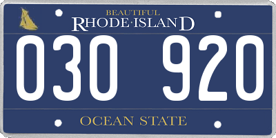 RI license plate 030920