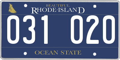 RI license plate 031020
